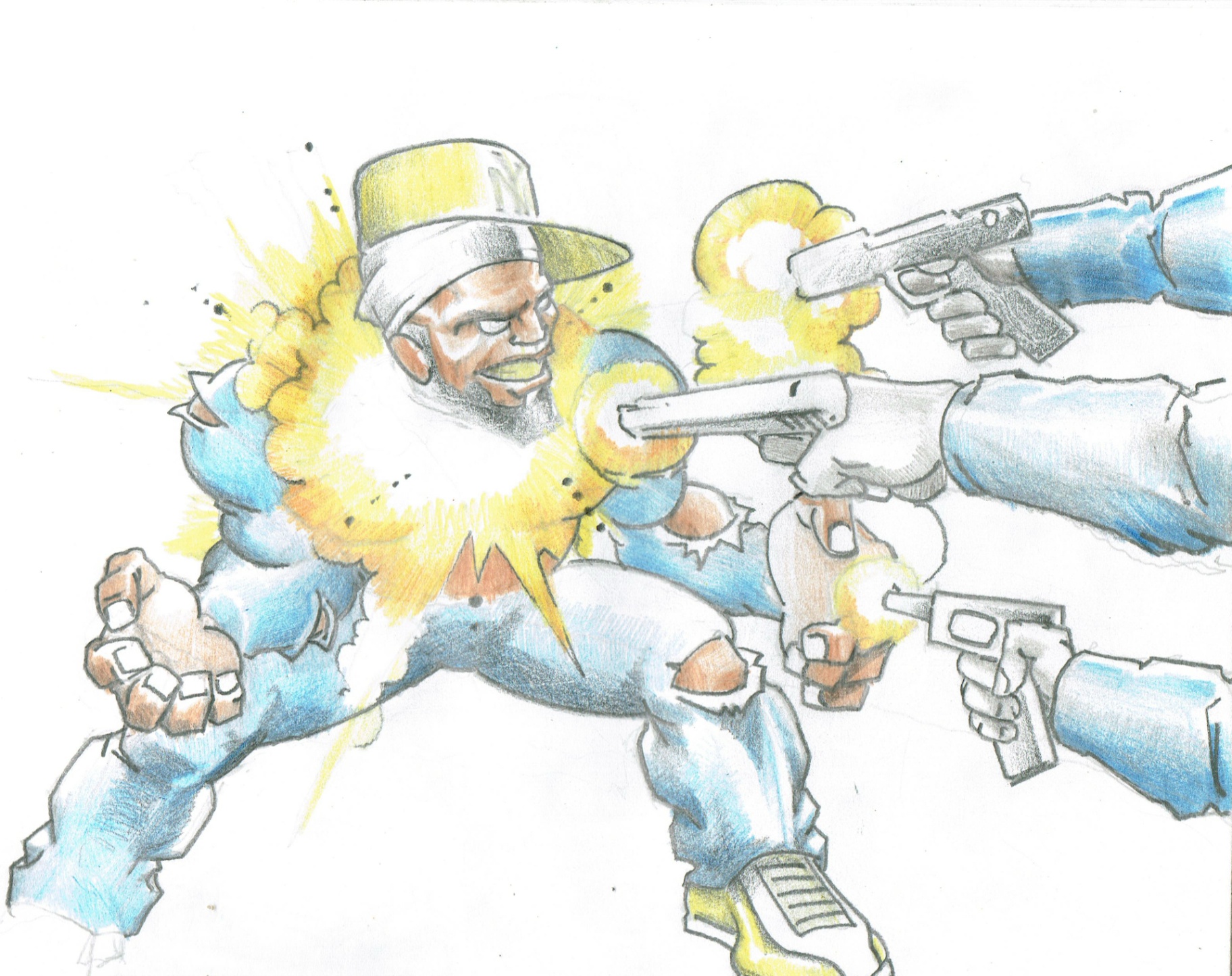 Under Fire — original art by Rodney "Who" Torres