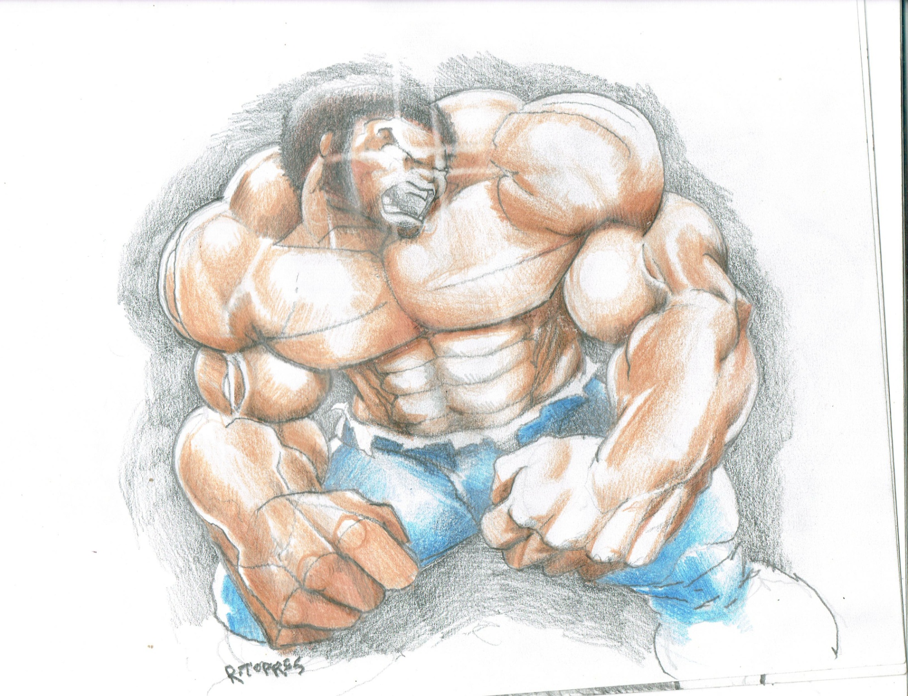 The Flex — original art by Rodney "Who" Torres