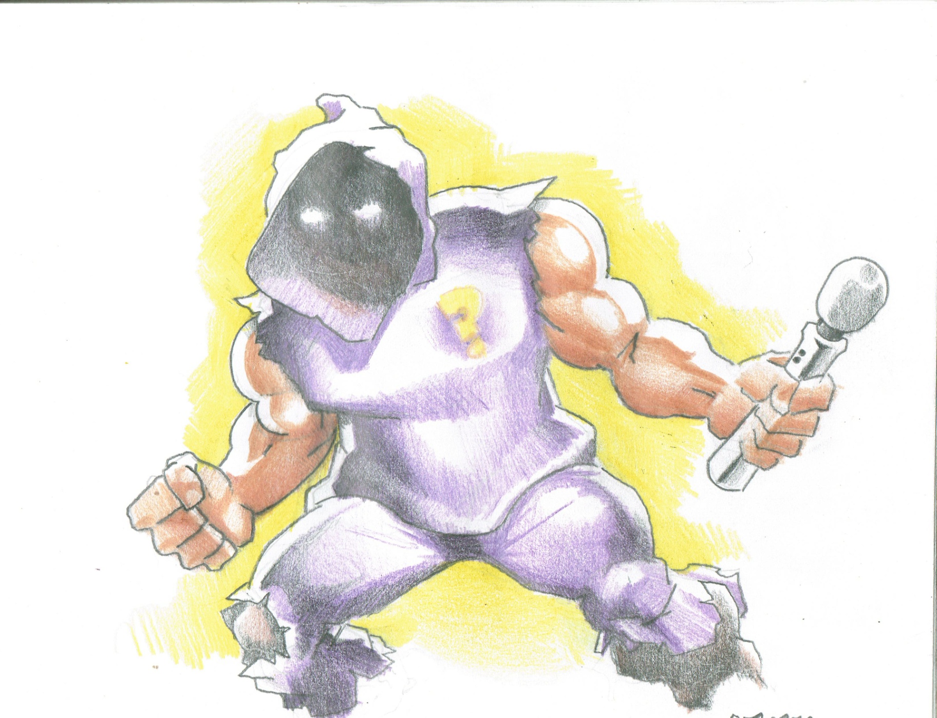 On The Mic — original art by Rodney "Who" Torres