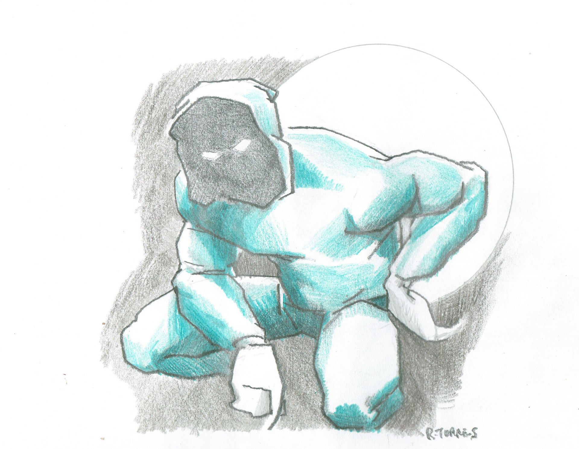 The Wait — original art by Rodney "Who" Torres